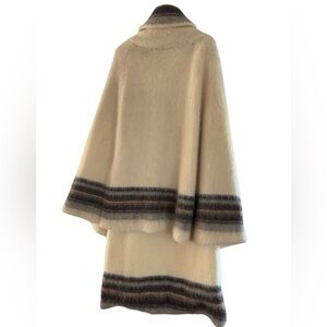 Vintage Icelandic Wool Cape and Skirt - size Large